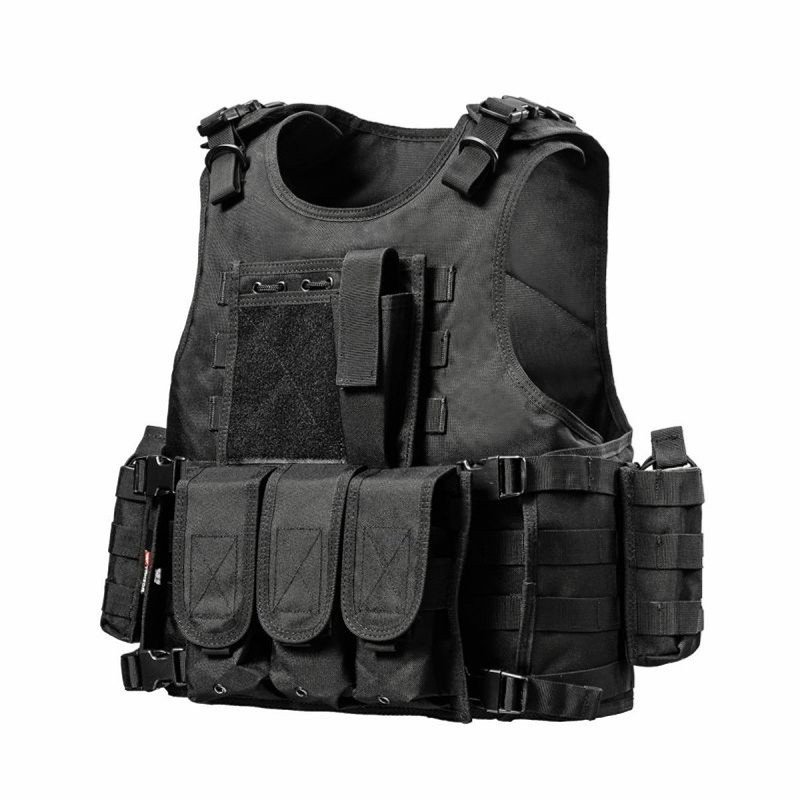 Gilet Tactique Police Yakeda Noir Pro Army