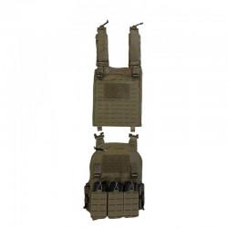 Gilet Porte-Plaques Orion Tactical Alpha Tan avec Porte-Chageurs 5.56 02