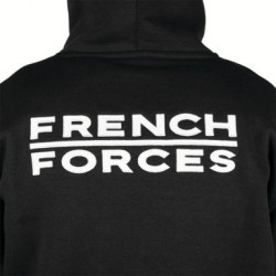 Sweat à Capuche Militaire Ares French Forces noir 06