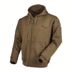 Sweat à Capuche Militaire Ares French Forces tan 01