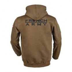 Sweat à Capuche Militaire Ares French Forces tan 04